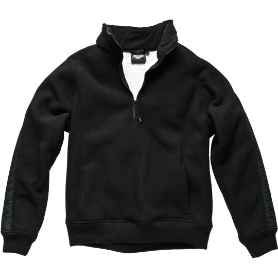 Half-zip fleece-lined top