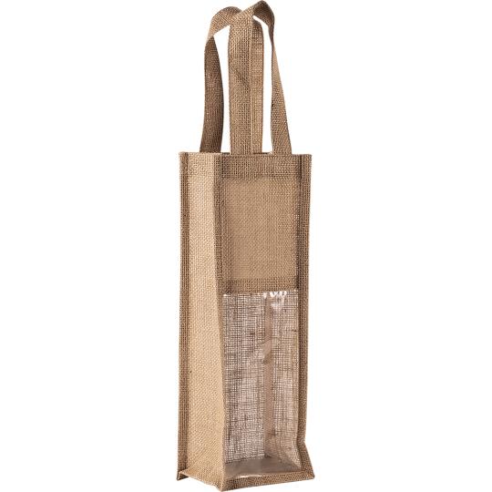 Sac porte-bouteille en jute...