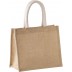 Bolsa de compras de yute modelo mediano - natural Kimood®