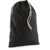 Black drawstring bag XXS