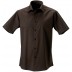 Camisa justa de manga curta de homem e mulher Russell®