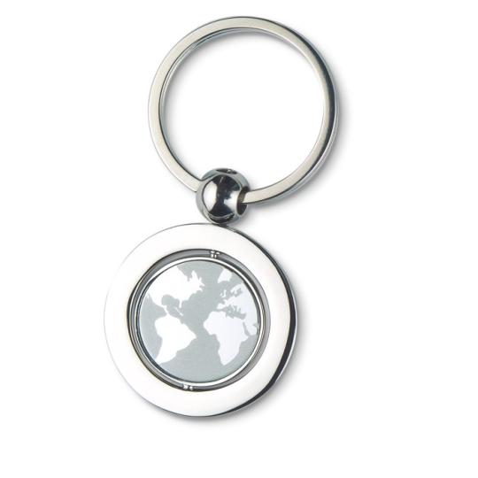 Globy metal globe keyring