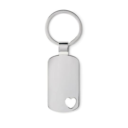 Keyring with heart detail