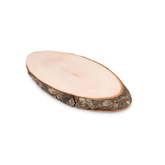 Tabua oval com casca...