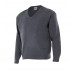 Camisola de malha fina com decote em bico