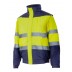Chaqueta bicolor alta visibilidad acolchada