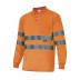 Long sleeve high visibility polo
