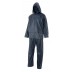 Two-piece rain poncho with internal hood