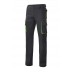 Bicolour multi-pocket trousers