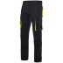Two-tone multi-pocket stretch trousers