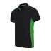 Short-sleeve bicolour polo