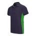 Short-sleeve bicolour polo
