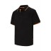 Two-tone short-sleeve polo shirt