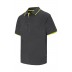 Two-tone short-sleeve polo shirt