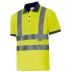 Bicolour high visibility short sleeve polo