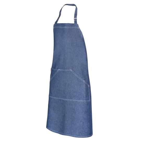 Avental Denim com peito