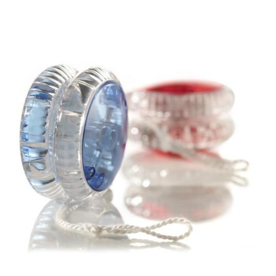 Transparent yo-yo with...