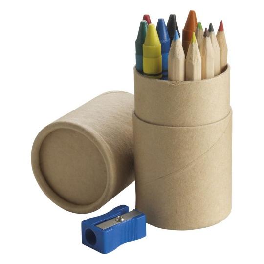 6 lápis de cor