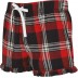 Pantalones cortos de mujer a cuadros