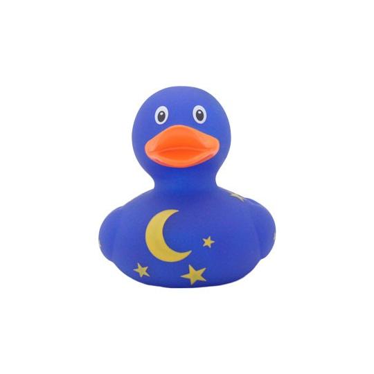 Pato de Borracha com lua e estrelas