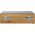 Conjunto para vinho em aço inox e bambu