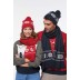 Gorro tricotado, motivo estrela