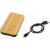 Powerbank de 6000 mAh sem fios em bambu/tecido Future