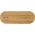 Carregador duplo sem fios de bambu