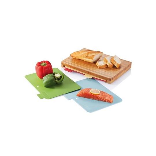 Tábua de corte com 4 placas higiénicas