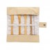 Conjunto reutilizável de talheres de bambu para viagem