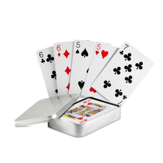 Jeu de cartes boîte métal Ami