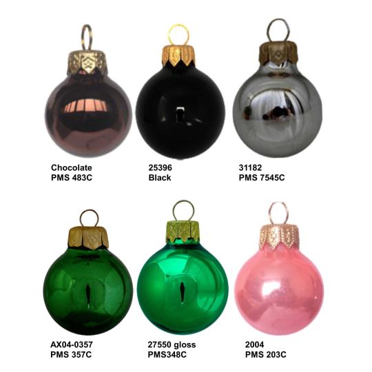 Bolas de Natal cor brilhante