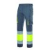 High visibility bicolour multipocket stretch trousers