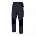 Pantalones canvas bicolor multibolsillos
