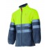 Bicolour high visibility fleece jacket