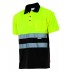 Polo bicolore haute visibilité à manches courtes