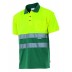 Polo bicolore haute visibilité à manches courtes