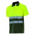 Polo bicolore haute visibilité à manches courtes