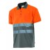 Bicolour high visibility short sleeve polo