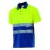 Bicolour high visibility short sleeve polo