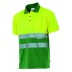 Polo bicolore haute visibilité à manches courtes