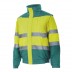 Bicolour high visibility padded jacket