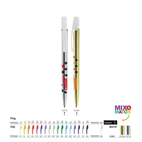 BIC® Esferográfica Media Clic Shine