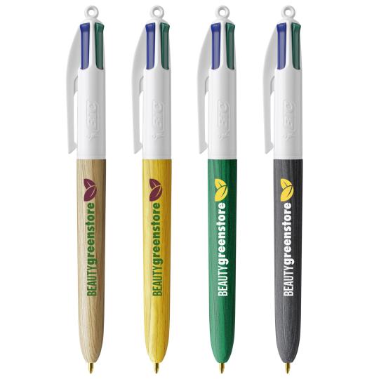 BIC® Esferográfica 4 Colours Wood Style