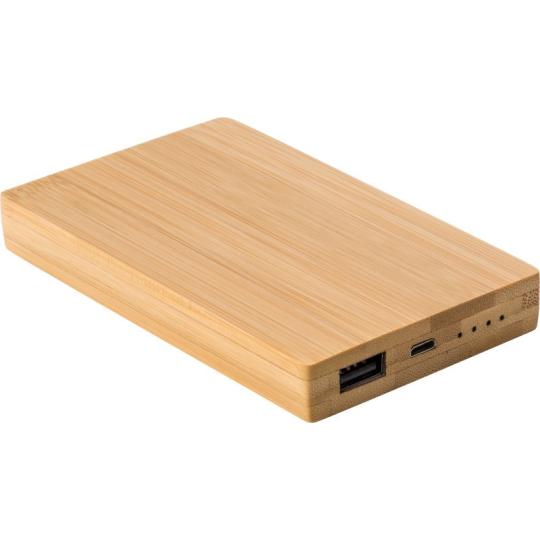 Powerbank de bambu 4.000 mAh