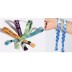Pulseiras de tecido com fecho em alumínio