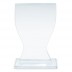 Troféu de vidro em forma oval