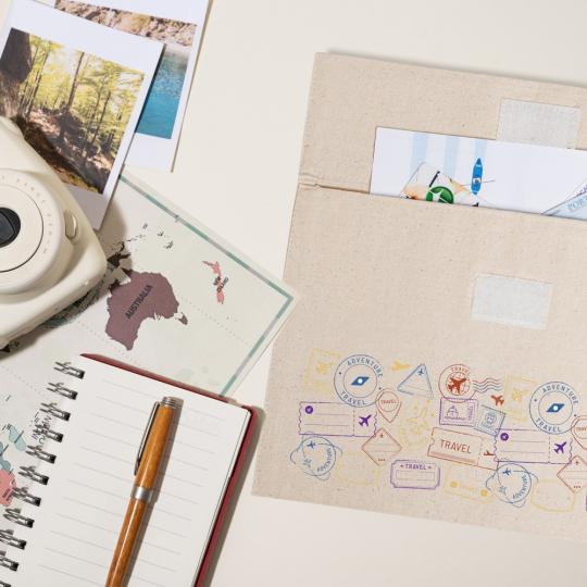 Porta-documentos de viagem