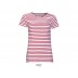 T-shirt às riscas de homem e mulher Miles