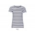 T-shirt às riscas de homem e mulher Miles